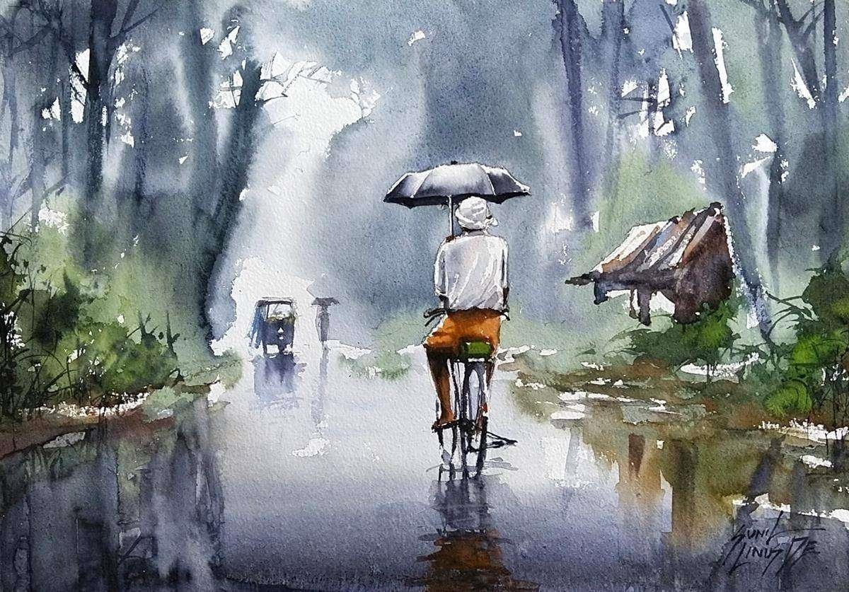 Sunil Linus De Water Color Painting Gallery